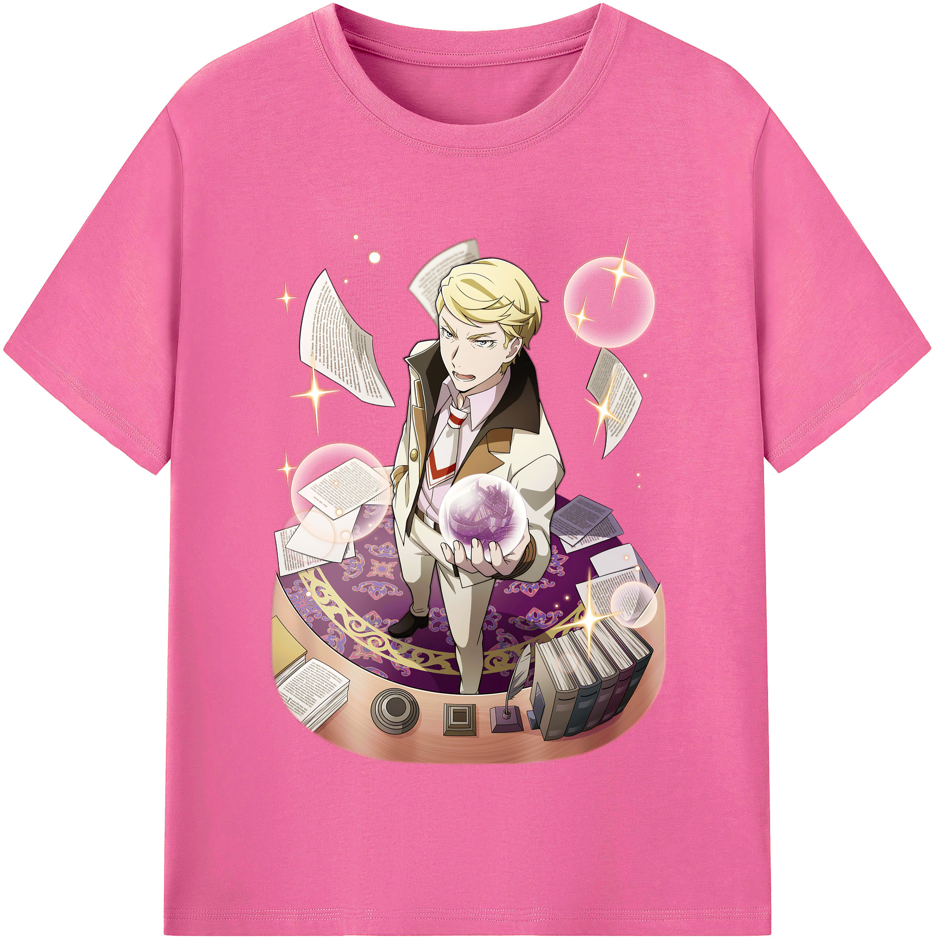 （画像用） 文豪ストレイドッグス Bungo Stray Dogs レディースカジュアルプリントTシャツ（綿100％）